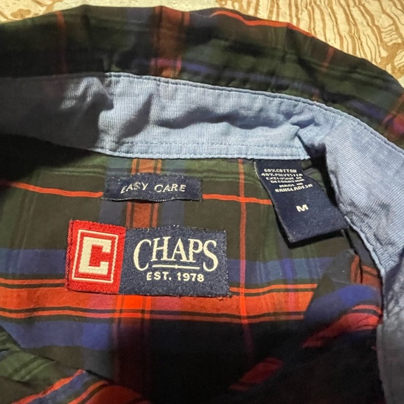 Chaps By Ralph Lauren Men's Long Sleeve Button Up Dress Shirt, Medium - Picture 7 of 16